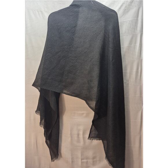 Nine West Womens Blk Scarf Sheer 7408 - Picture 4 of 5
